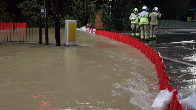 <p>The London Fire Brigade received ‘numerous calls’ about flooding in parts of London</p>