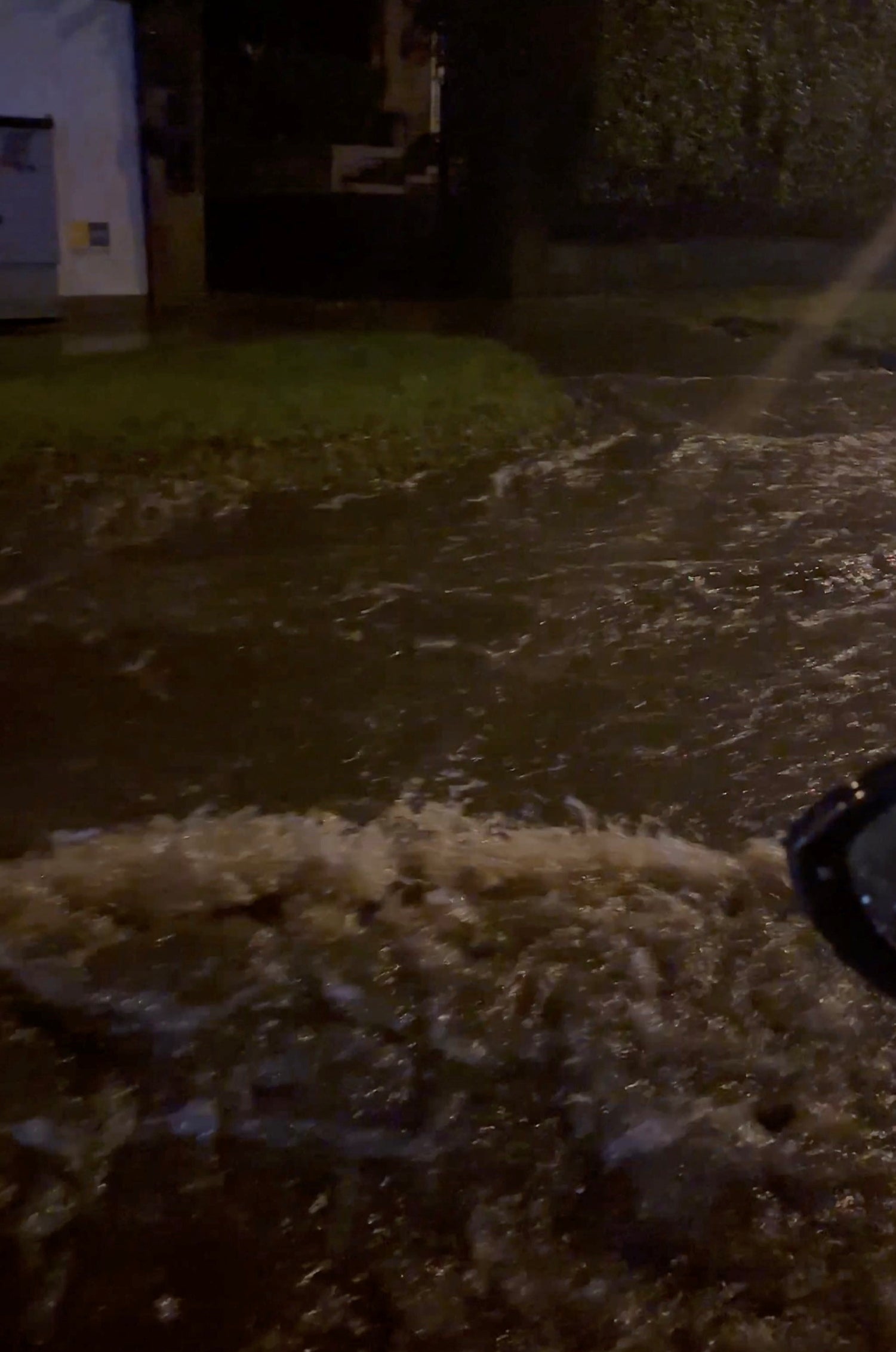 One Londoner compared the rain to ‘monsoon weather’