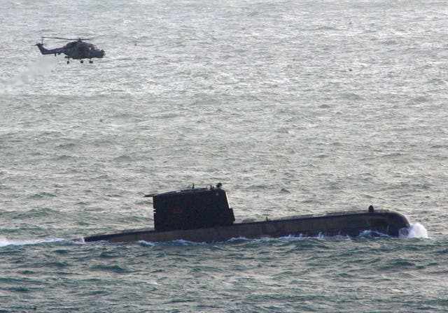 <p>Seven submariners were swept off the vessel’s deck </p>