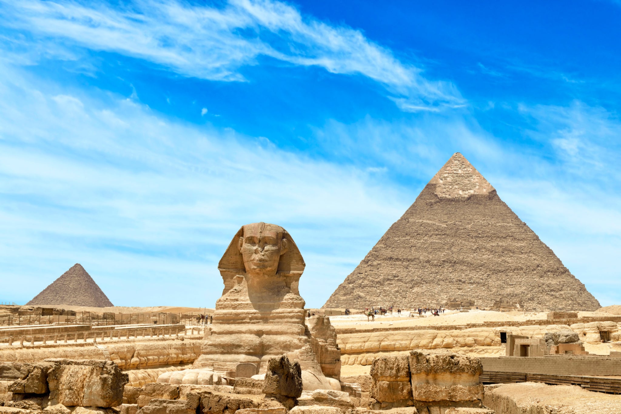 The Giza pyramid complex was built more than 4,000 years ago