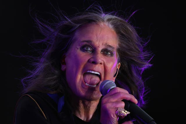 <p>Ozzy Osbourne photographed performing in September 2022 </p>