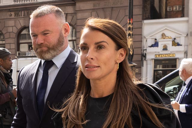 <p>Coleen Rooney photographed entering the High Court for the Wagatha Christie trial </p>
