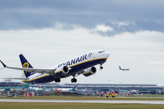 Ryanair said it was moving certain aircraft to airports which incentivised airlines to operate more environmentally friendly aircraft (Brian Lawless/PA)