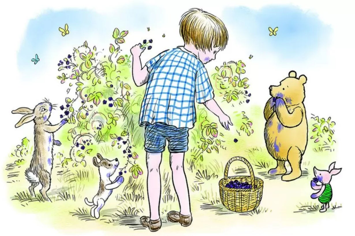The residents of Hundred Acre Wood – now with added Carmen the dog
