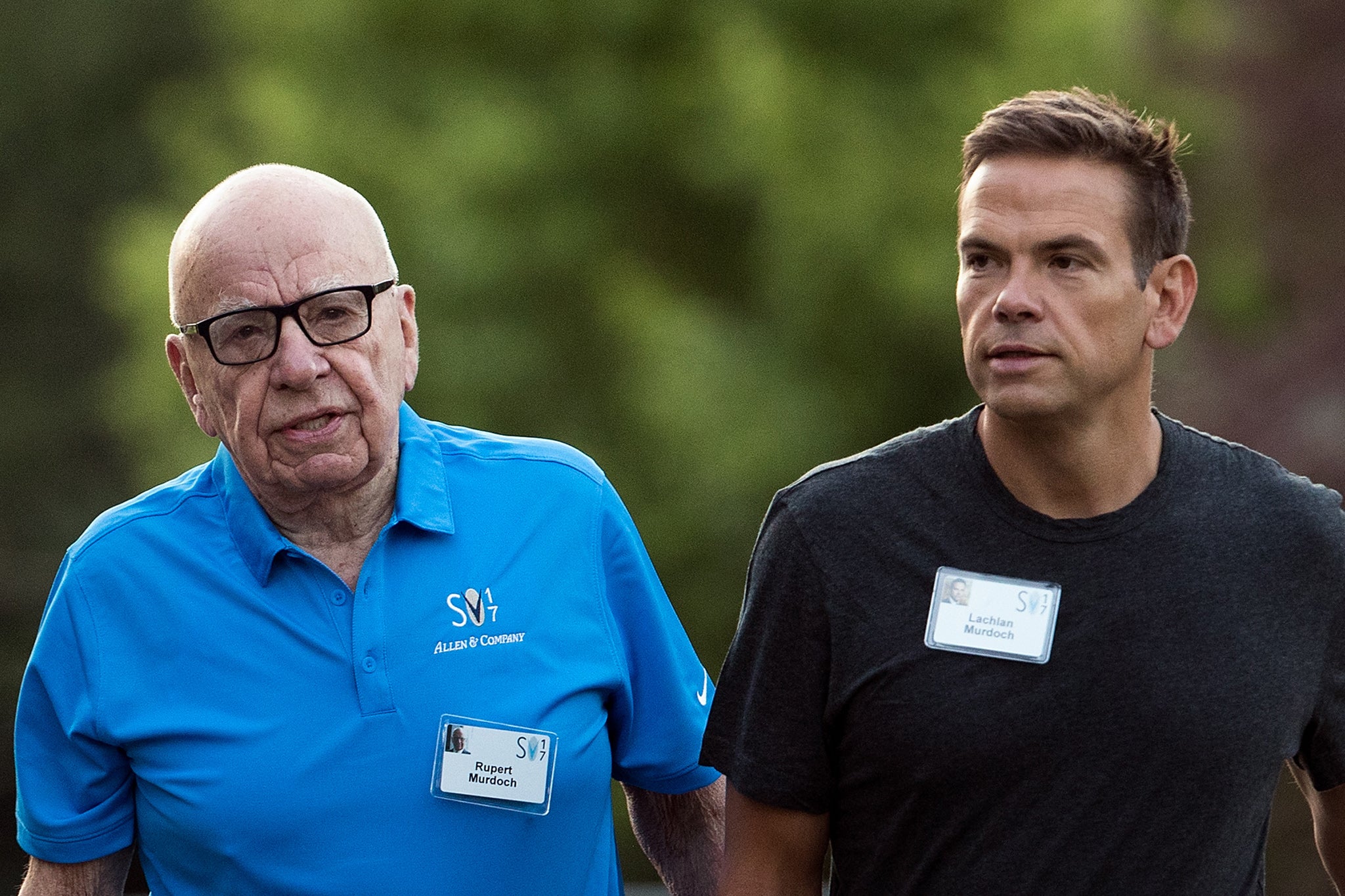 Rupert (left) and Lachlan Murdoch