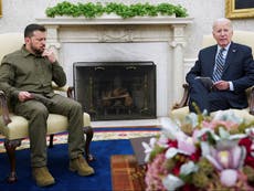 Ukraine-Russia war - live: Biden’s $325m package for Zelensky as Pentagon says Abram tanks ‘on schedule’