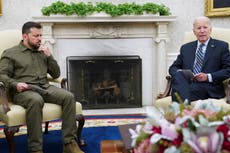 Ukraine-Russia war - live: Biden’s $325m package for Zelensky as Pentagon says Abram tanks ‘on schedule’