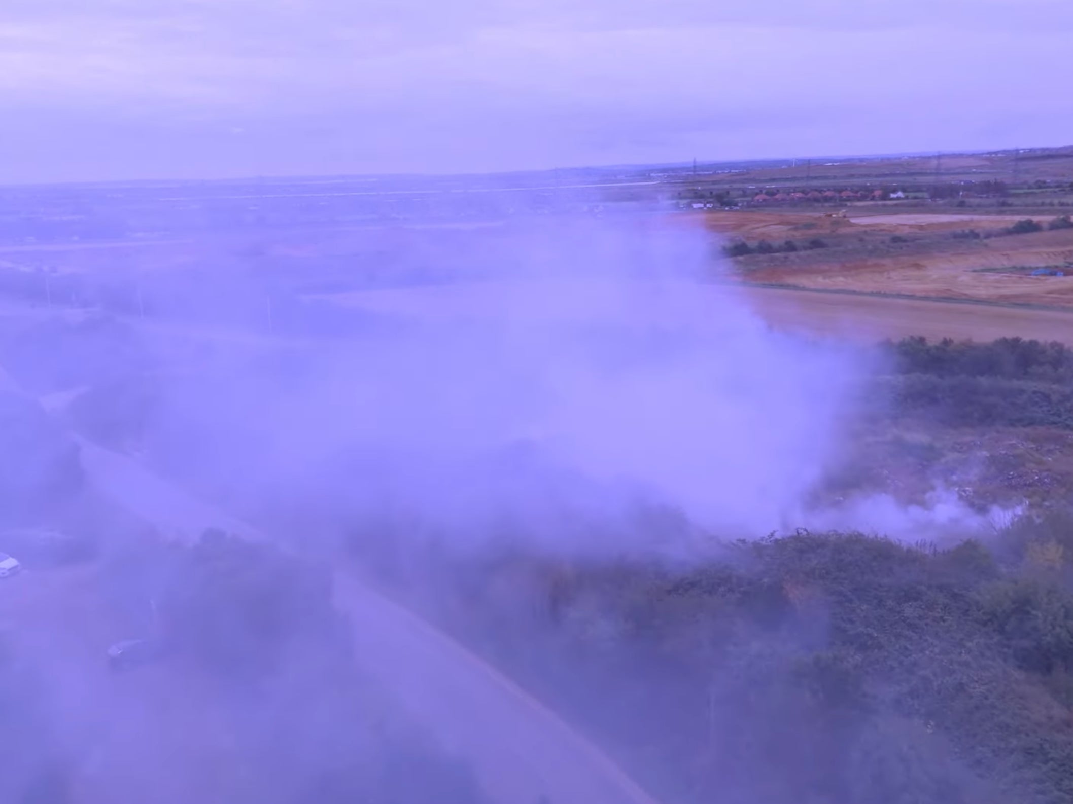 Fumaça dos incêndios