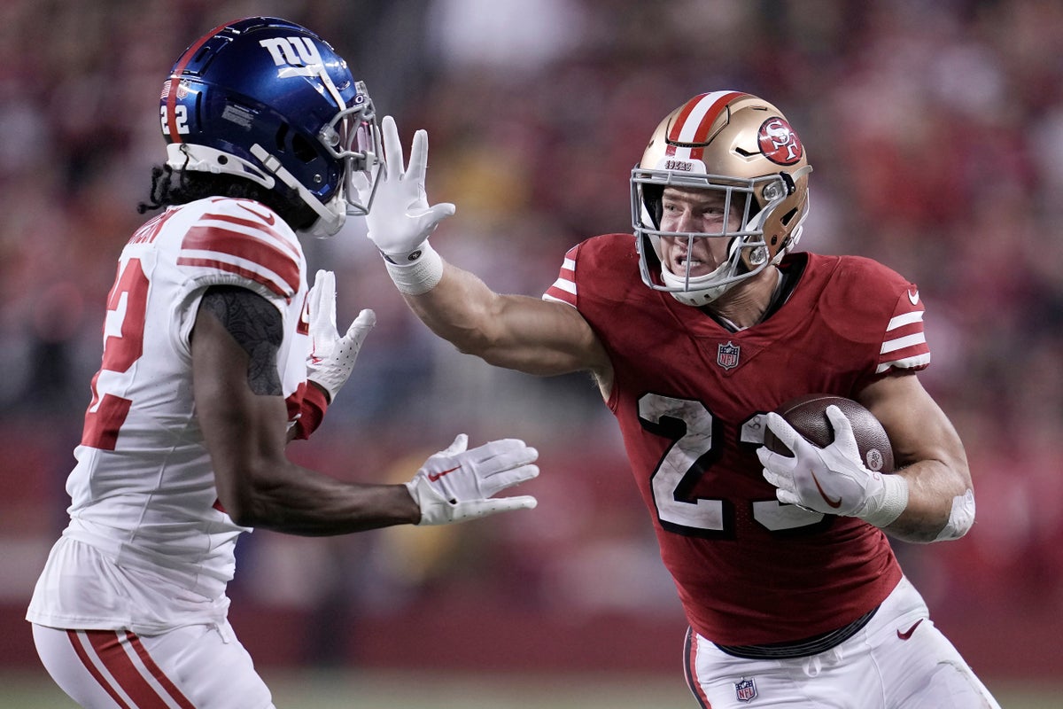 Christian McCaffrey equals record to keep San Francisco perfect