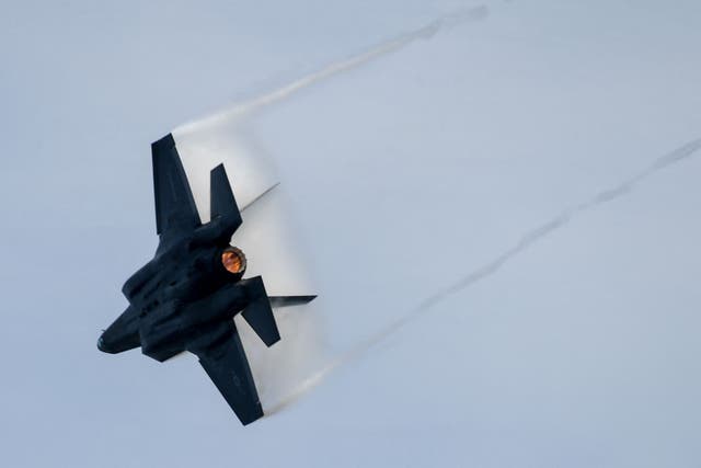 <p>A poilot ejected from a F-35 fighter jet and landed on the backyard of a South Carolina home </p>