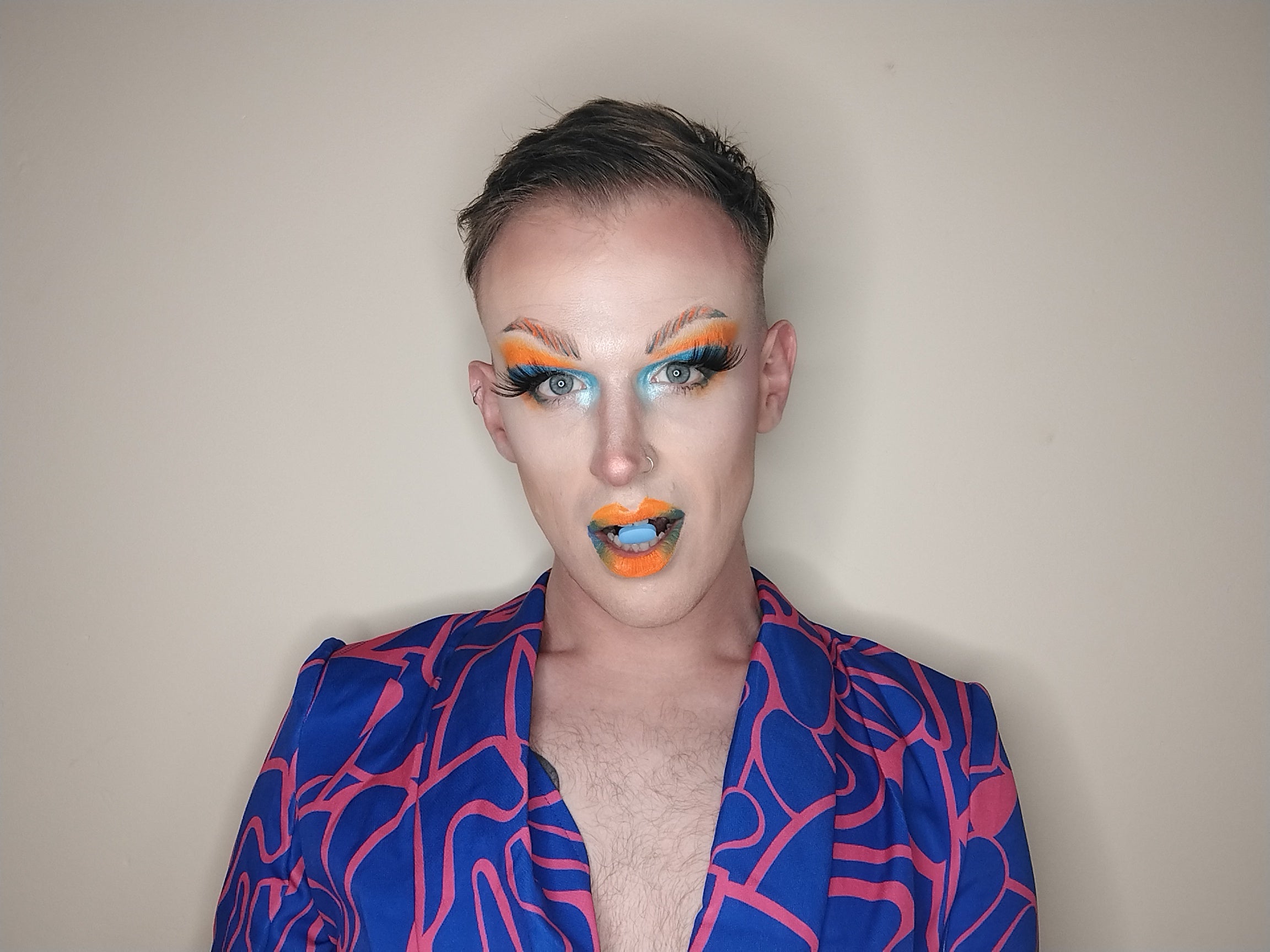 Nicky Cherryman, 32 - PhD student and drag performer also known as Ibi Profane