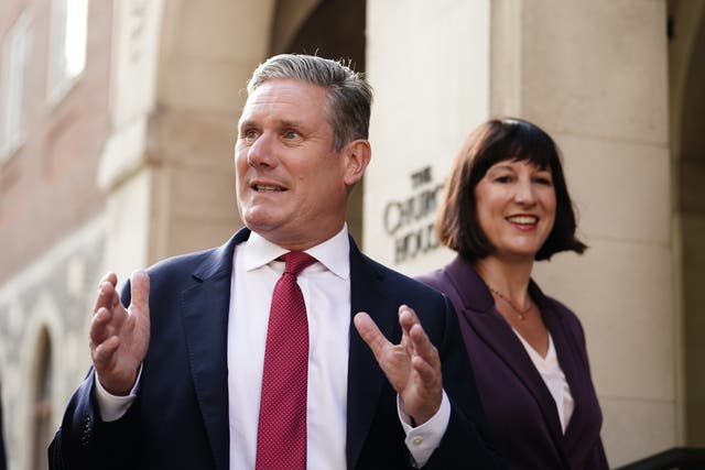 <p>Shadow chancellor Rachel Reeves defended Sir Keir Starmer’s position on not wanting to diverge from EU standards (Jordan Pettitt/PA)</p>
