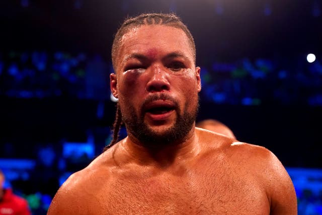 Joe Joyce lost his WBO interim world heavyweight title to Zhilei Zhang in April (Adam Davy/PA)