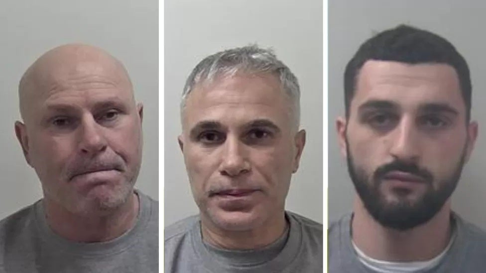 Alfred Isufi, 48, Henri Osmani, 44, and Gerard Kalaja, 22