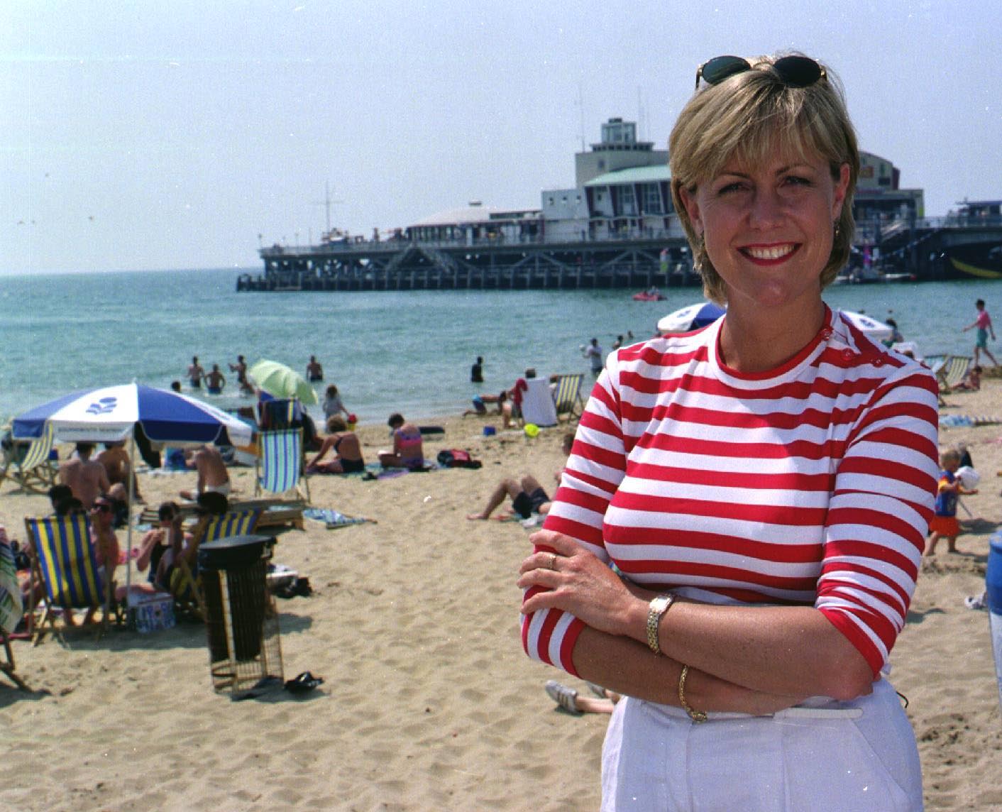 Jill Dando presenting in 1997