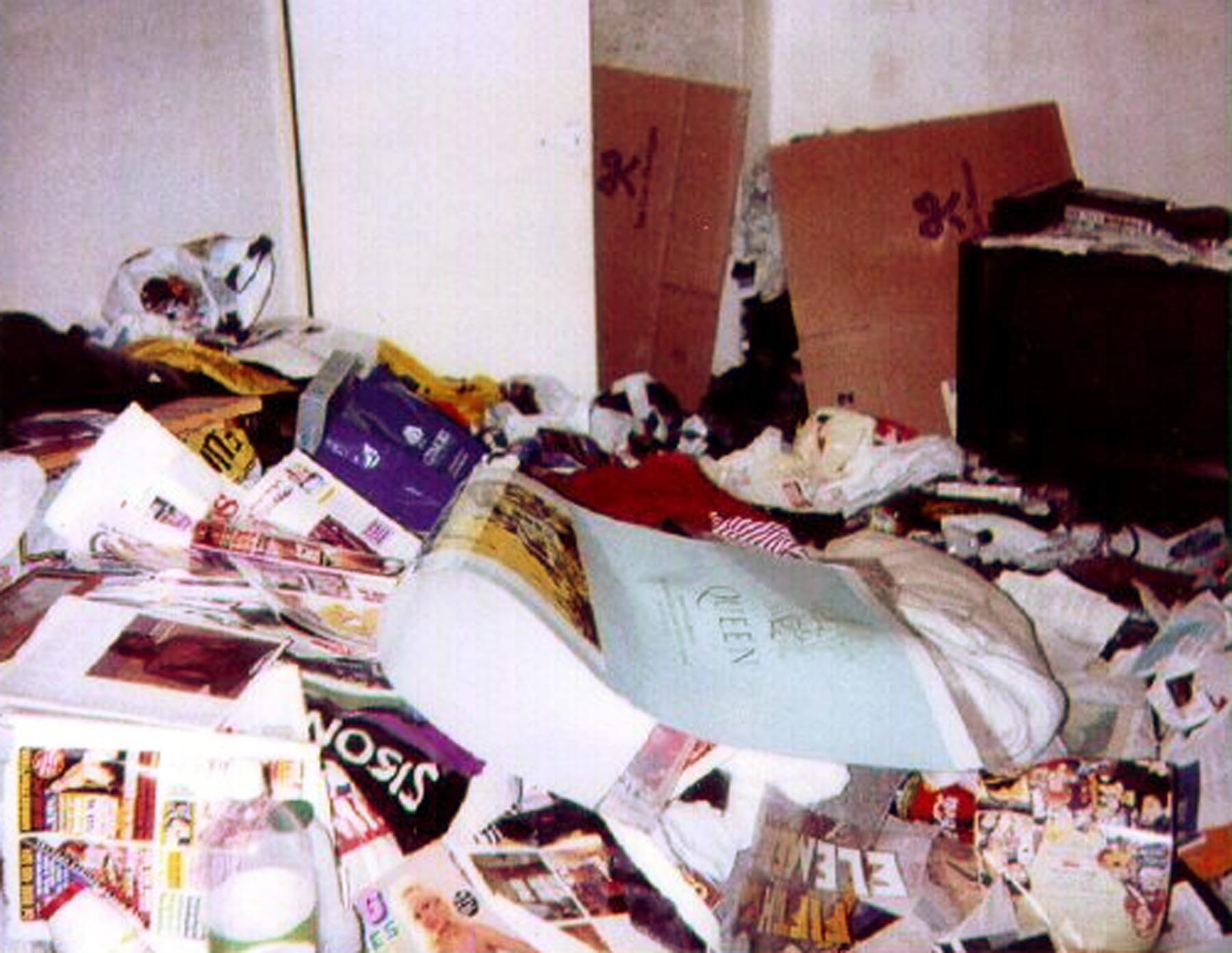 A picture of Barry George’s flat used as an exhibit in his trial