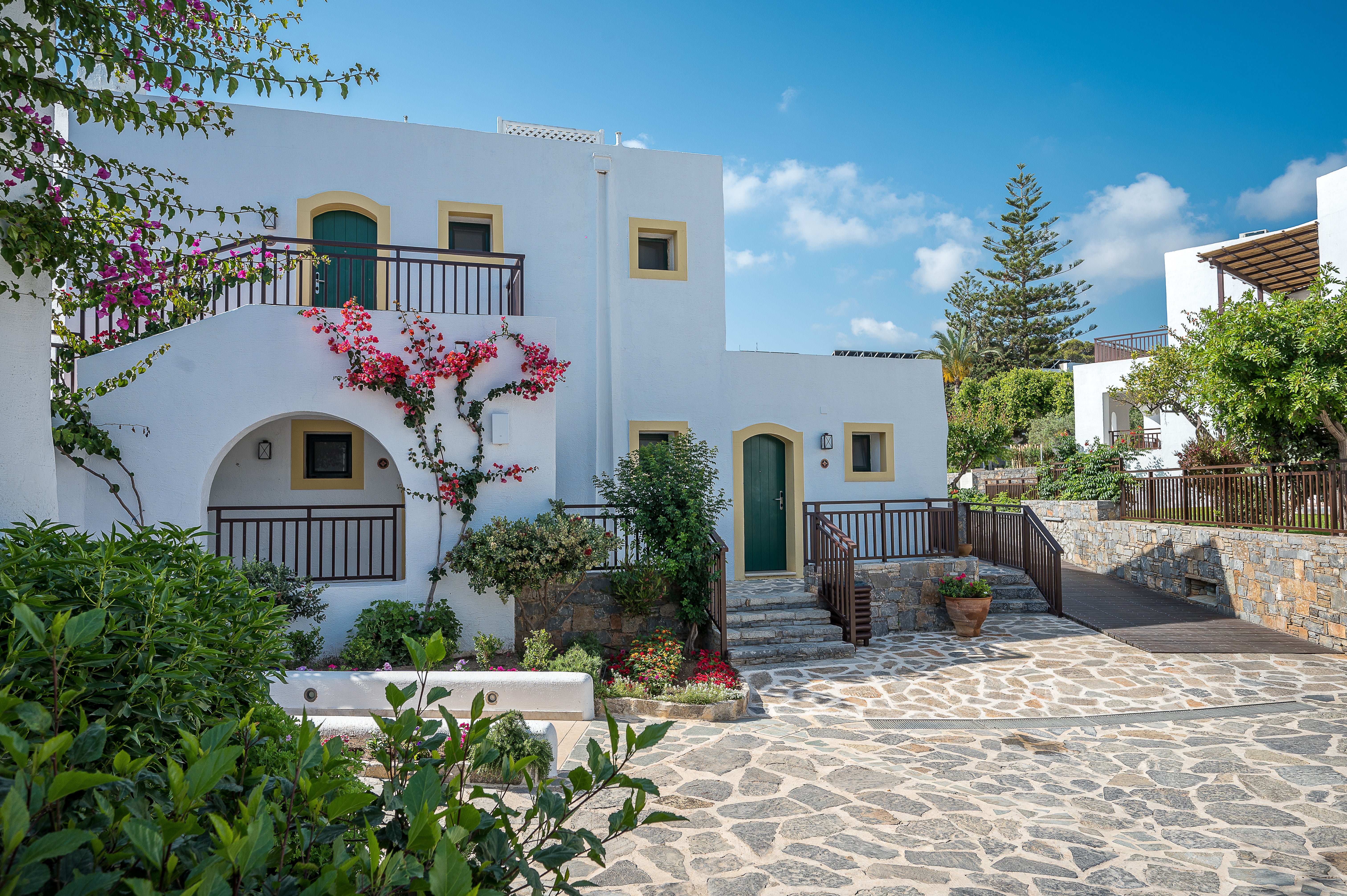Parts of the resort have the feel of a Greek village