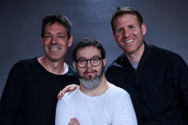 <p>‘He’s a classic bloke – doesn’t like to talk about his emotions’: Otto Baxter (centre) with his friends and collaborators Bruce Fletcher (left) and Peter Beard (right)</p>