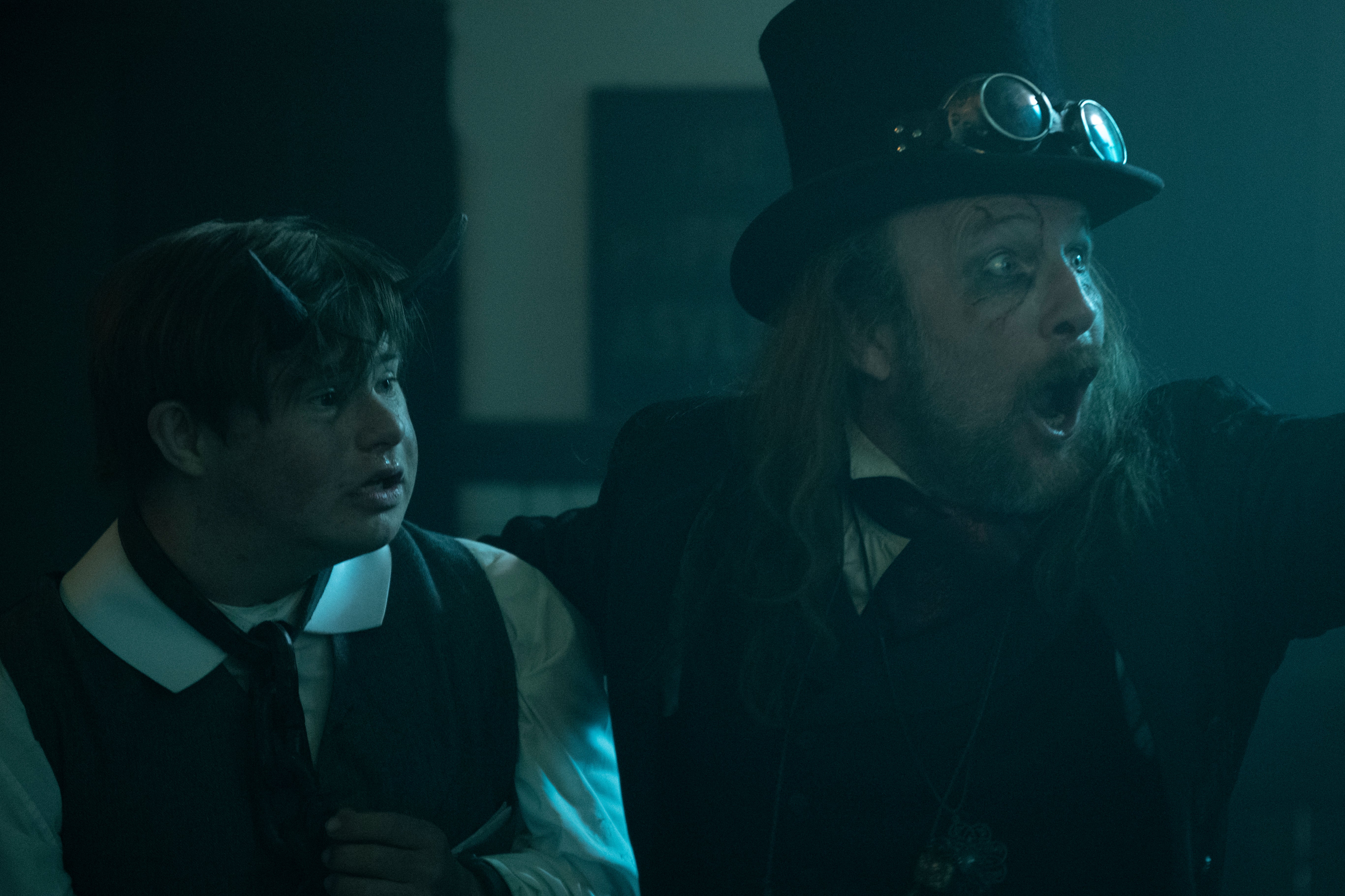 Gruesome, hilarious and wild: Ruben Reuter and Paul Kaye in ‘The Puppet Asylum’