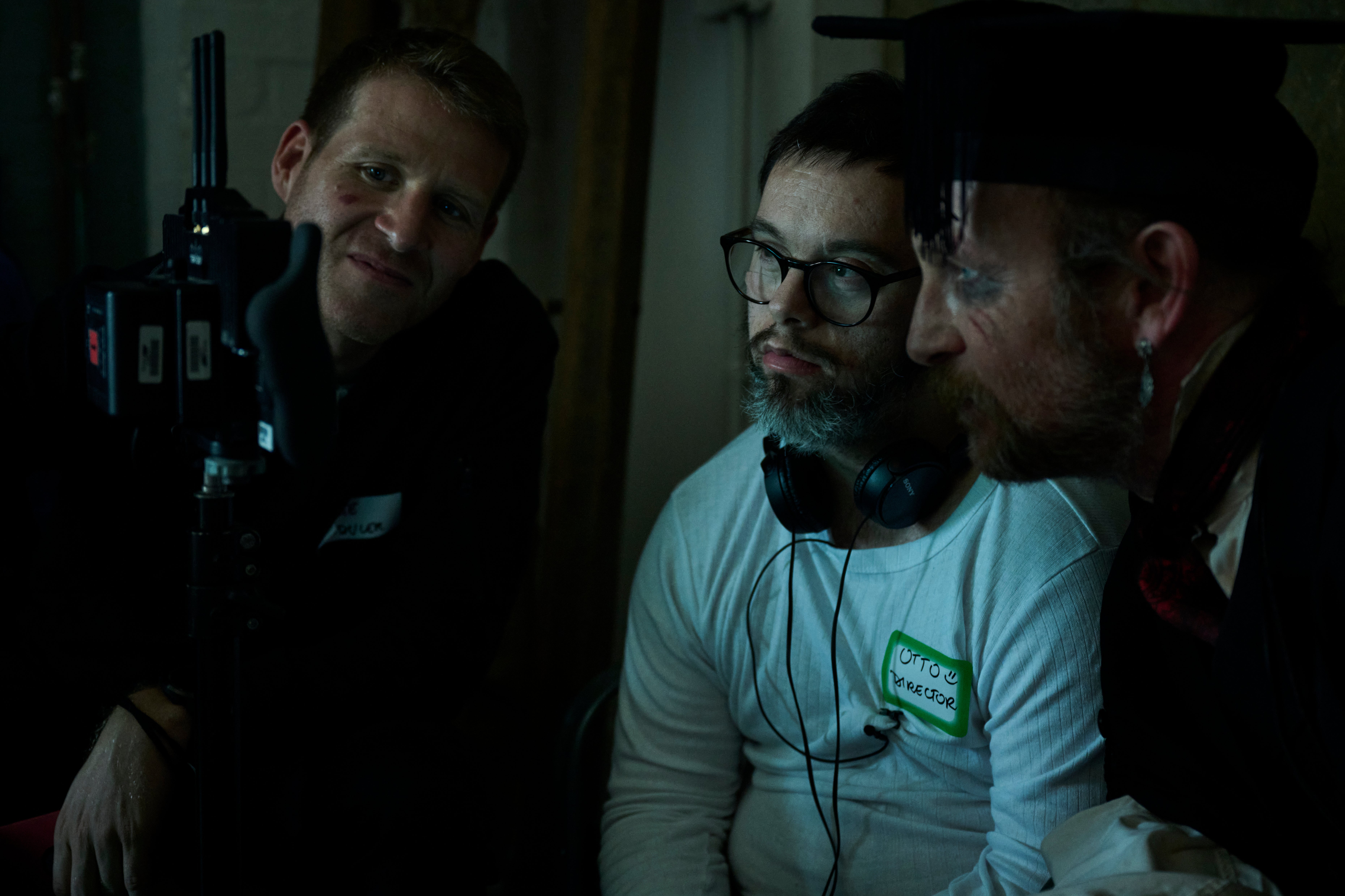 A keen eye: Otto Baxter directs on the set of ‘The Puppet Asylum’