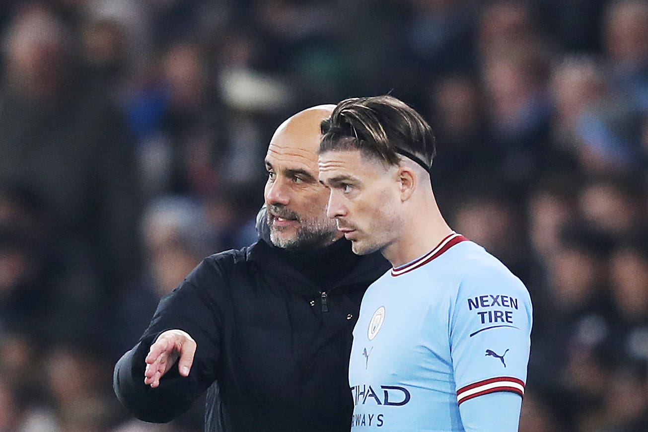 Manchester City manager Pep Guardiola welcomes Jack Grealish back to his squad this weekend (Isaac Parkin/PA)