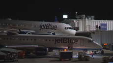 Two Jet Blue planes struck by green lasers near Boston airport, says FAA