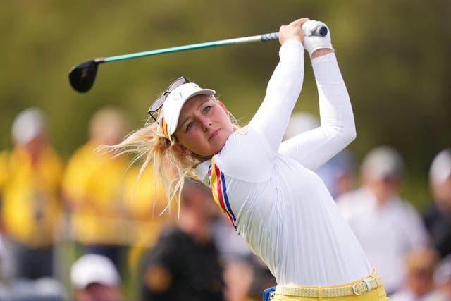 <p>Emily Kristine Pedersen hit the second-ever ace in Solheim Cup history</p>