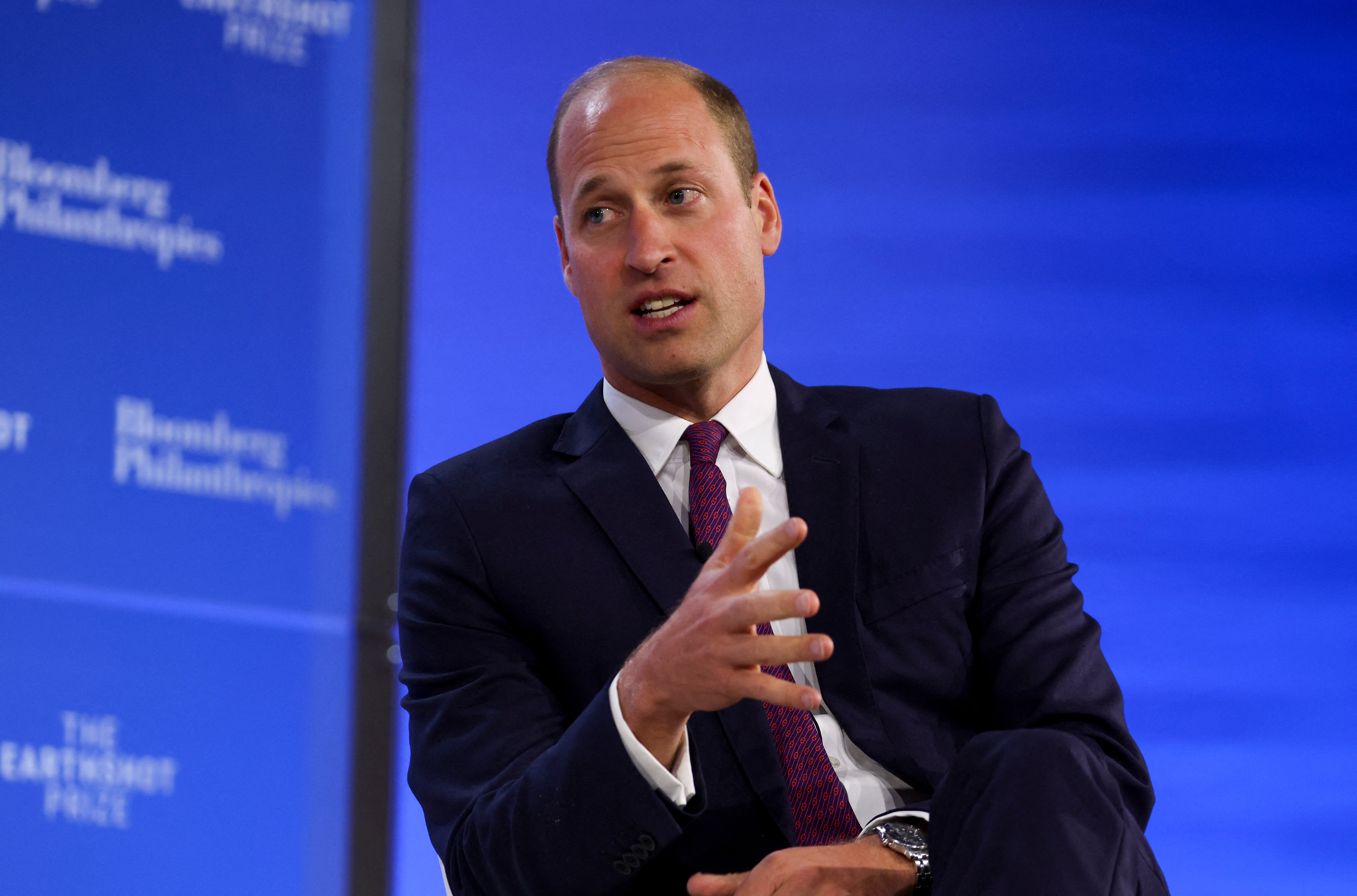 Prince William speaks during the second Earthshot Prize Innovation Summit in New York City in September