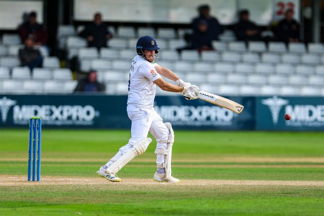Liam Dawson’s century helped Hampshire inflict a costly defeat on Essex (Steven Paston/PA)