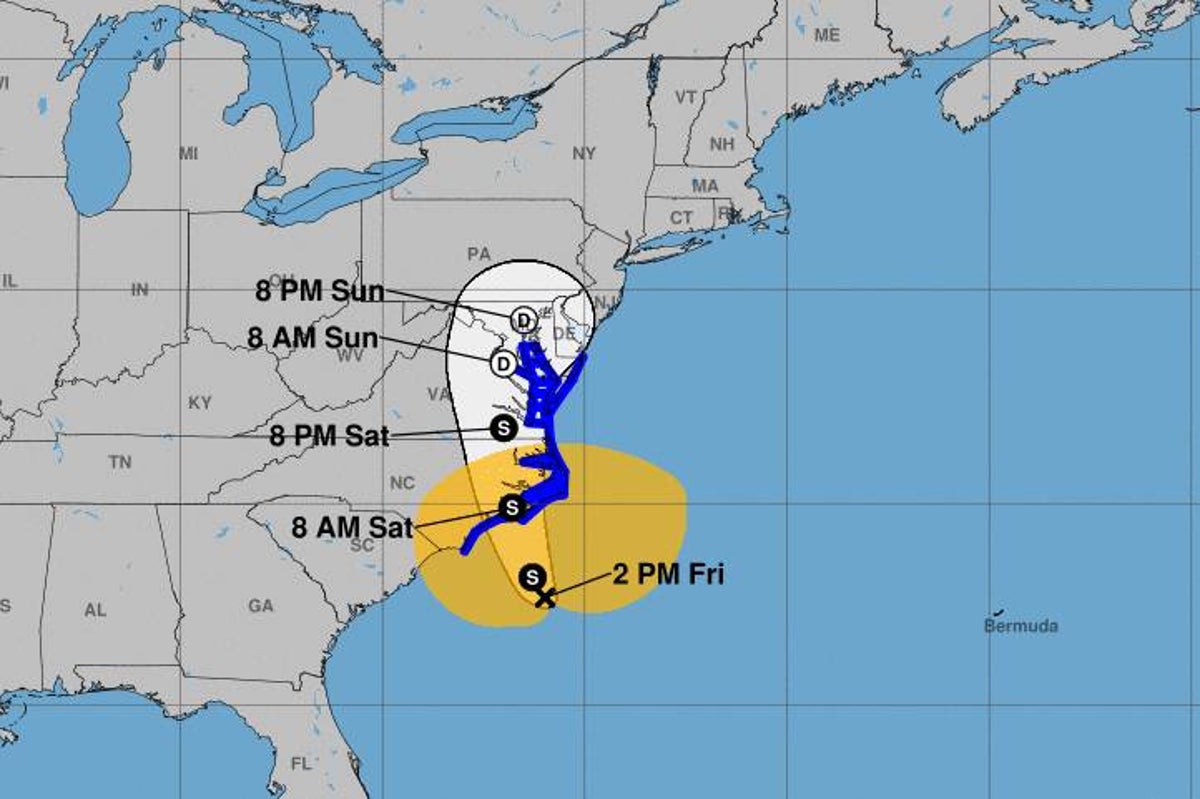 Tropical Storm Ophelia threatens to lash the East Coast