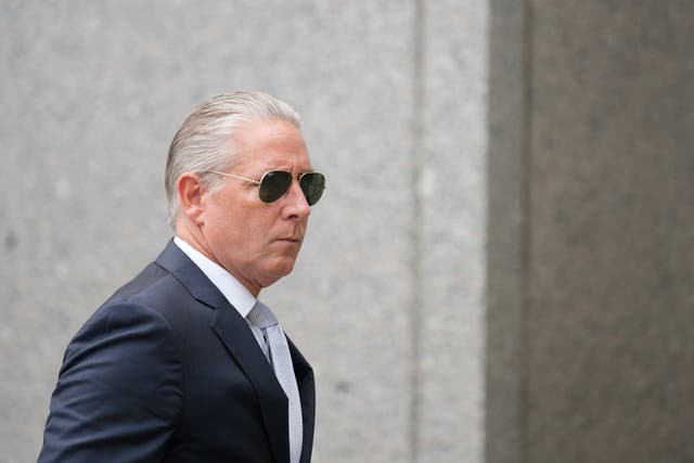 <p>Charles McGonigal, former special agent in charge of the FBI's counterintelligence division in New York, arrives at Manhattan federal court in New York</p>