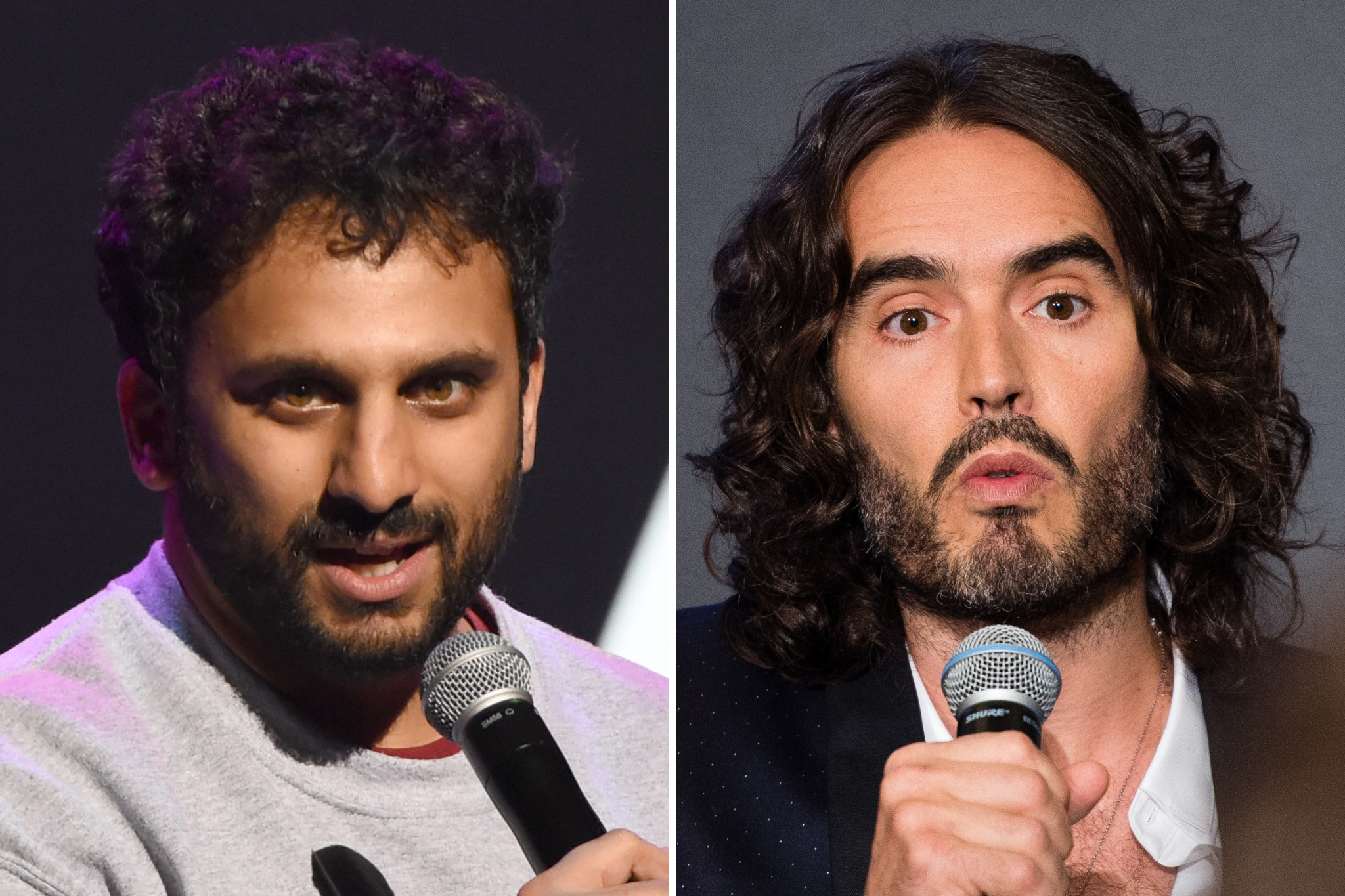 Nish Kumar and Russell Brand