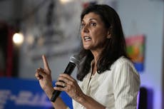 Nikki Haley criticised for calls on Israel to ‘finish’ Hamas