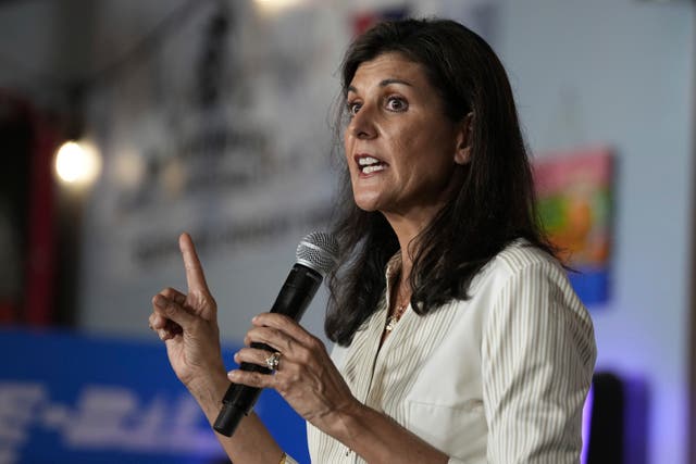 <p>Former UN Ambassador Nikki Haley called on Israel to ‘finish them’ when discussing the nation’s war with Hamas </p>