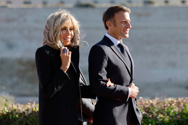 <p>Emmanuel Macron became France’s youngest ever president at the age of 39 – the same age that his wife, now 64, was when they met</p>
