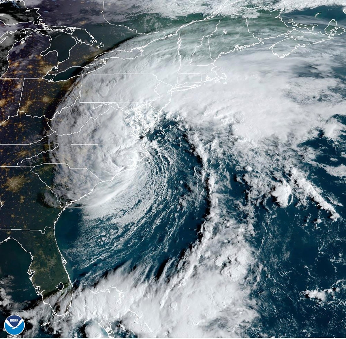 Tropical Storm Ophelia makes landfall in North Carolina leaving 56,000 without power