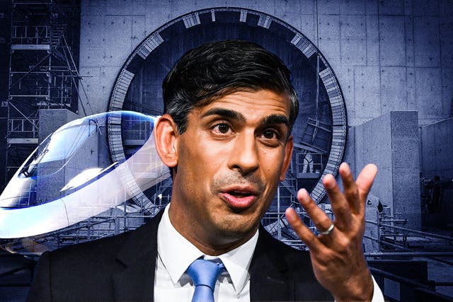 <p>Rishi Sunak under pressure from Tory MPs to keep parts of HS2’s northern leg </p>