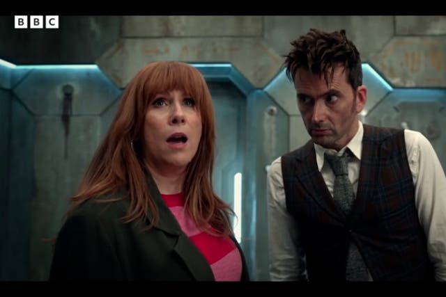 <p>David Tenant and Catherine Tate reunite in first look at new Doctor Who trailer.</p>