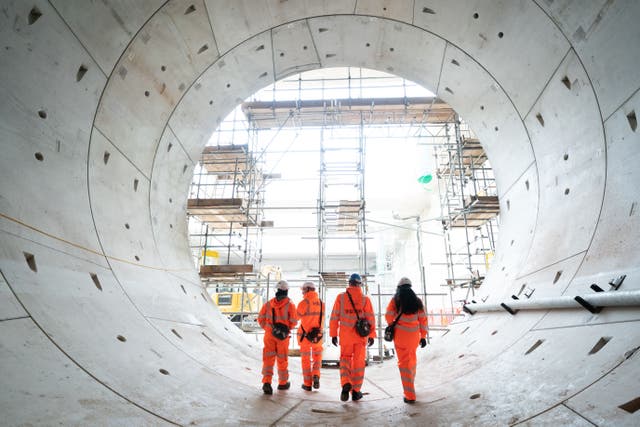 <p>The end of a one-mile section of the first completed HS2 tunnel under ancient woodland near Southam, Stratford-on-Avon</p>