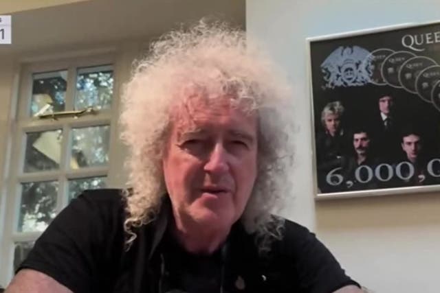 <p>Queen’s Brian May sends message to Nasa as spacecraft makes history on Earth asteroid return.</p>