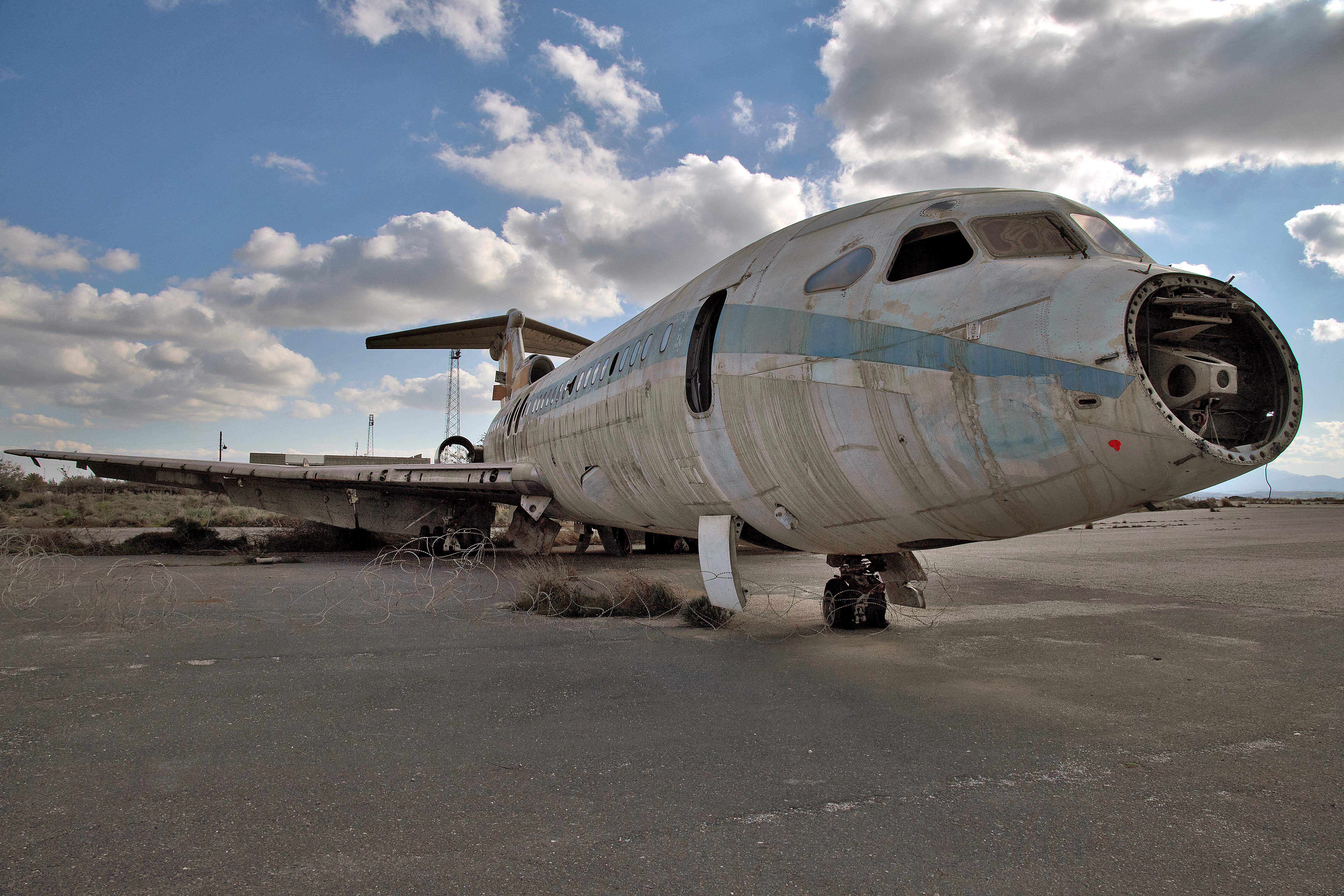 The last commercial flights took off from the runway in 1977