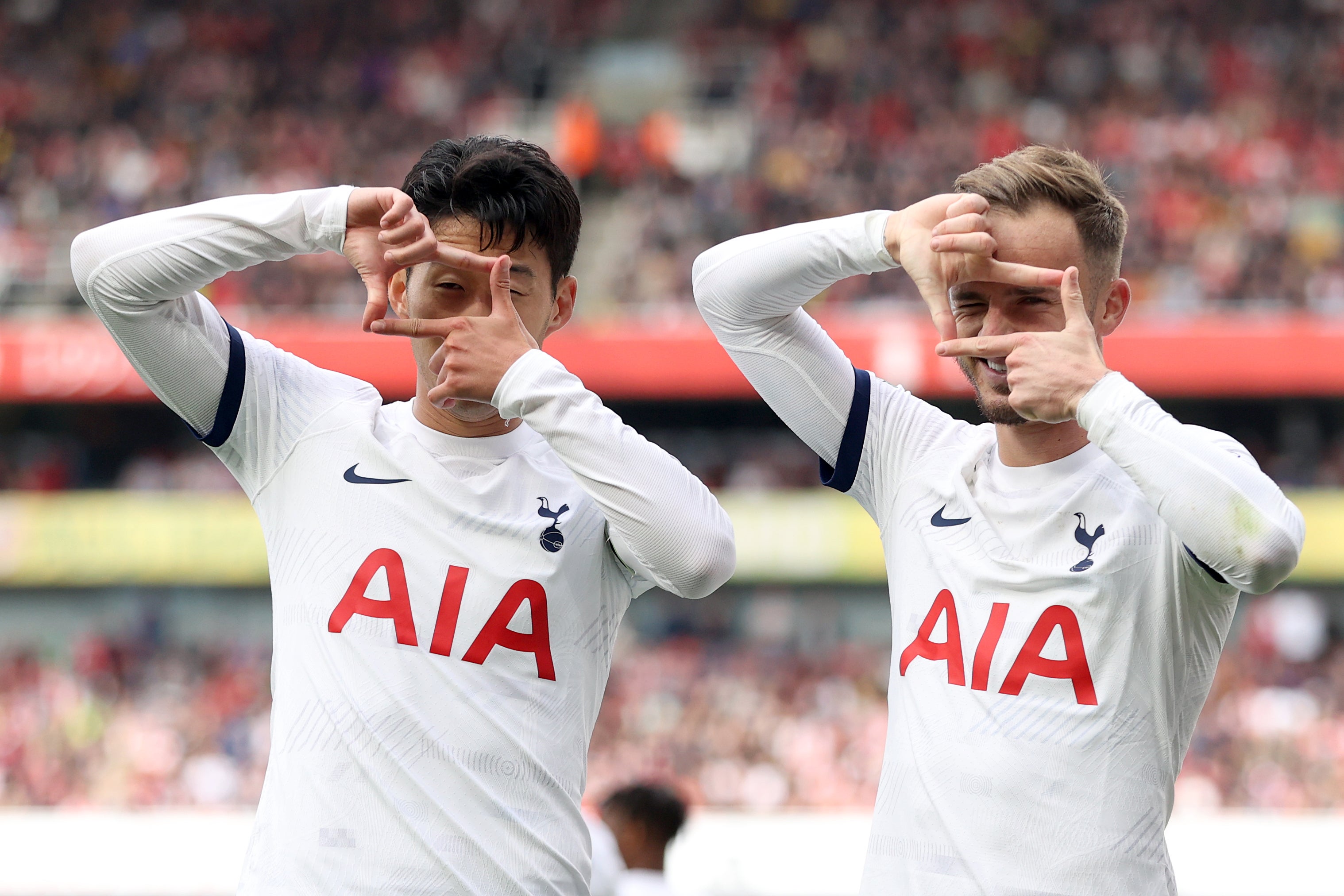 Son and Maddison celebrate