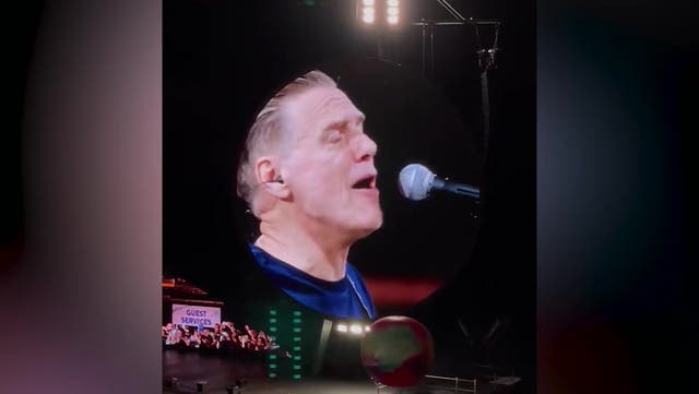 <p>Bryan Adams and Coldplay surprise crowd with impromptu joint performance at band’s concert.</p>