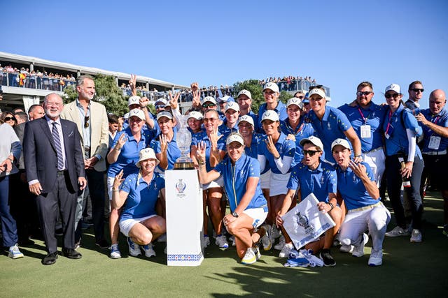 <p>Europe retained the Solheim Cup after a thrilling finish </p>