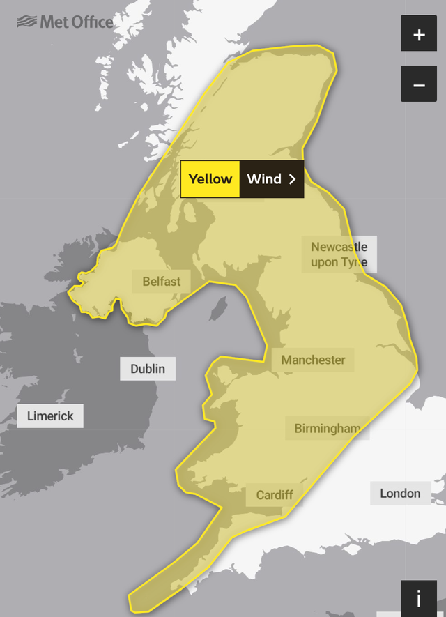 UK weather: Danger to life warnings issued by Met Office as 80mph winds ...