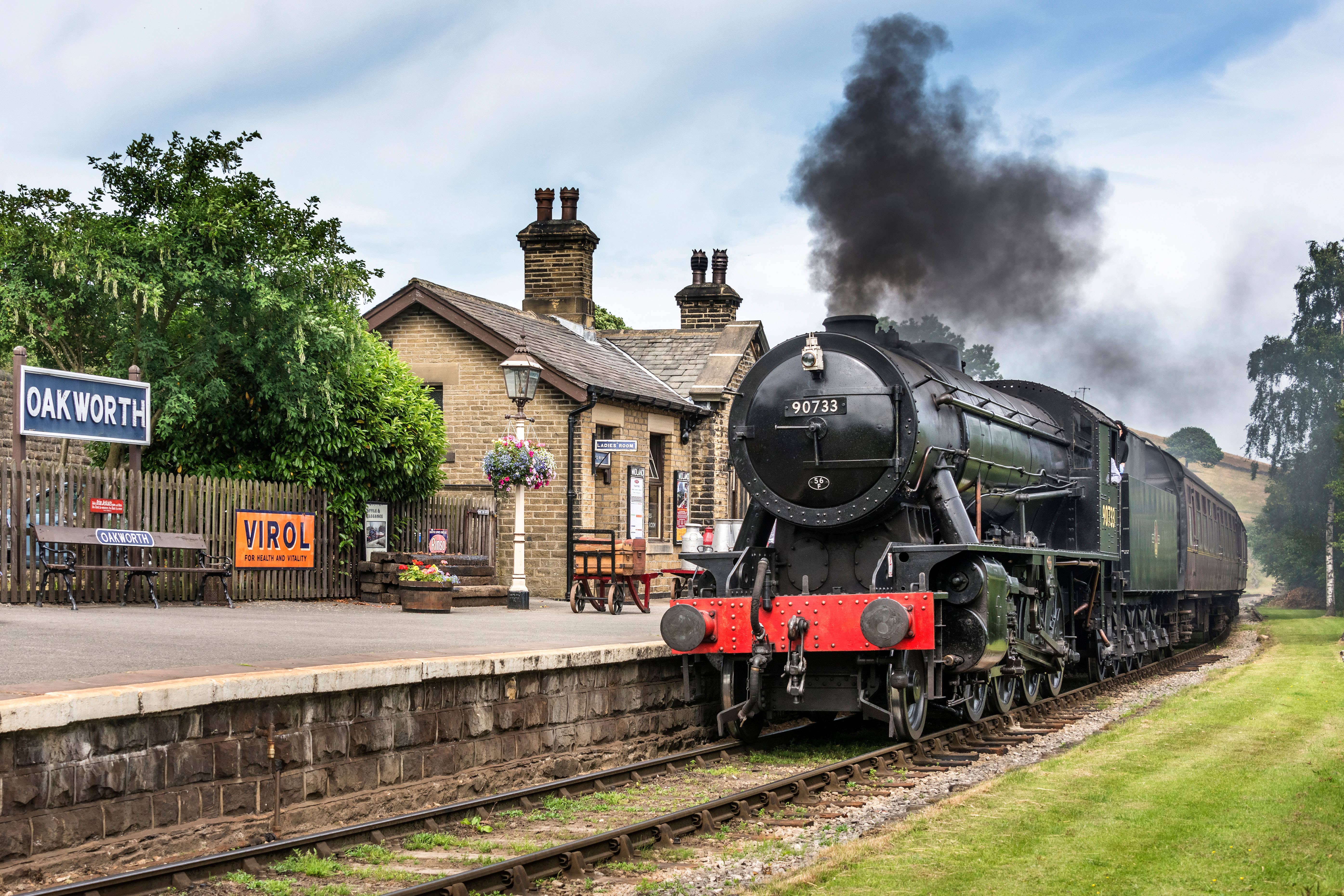 Oakworth station, the setting of the 1970 film The Railway Children (Alamy/PA)