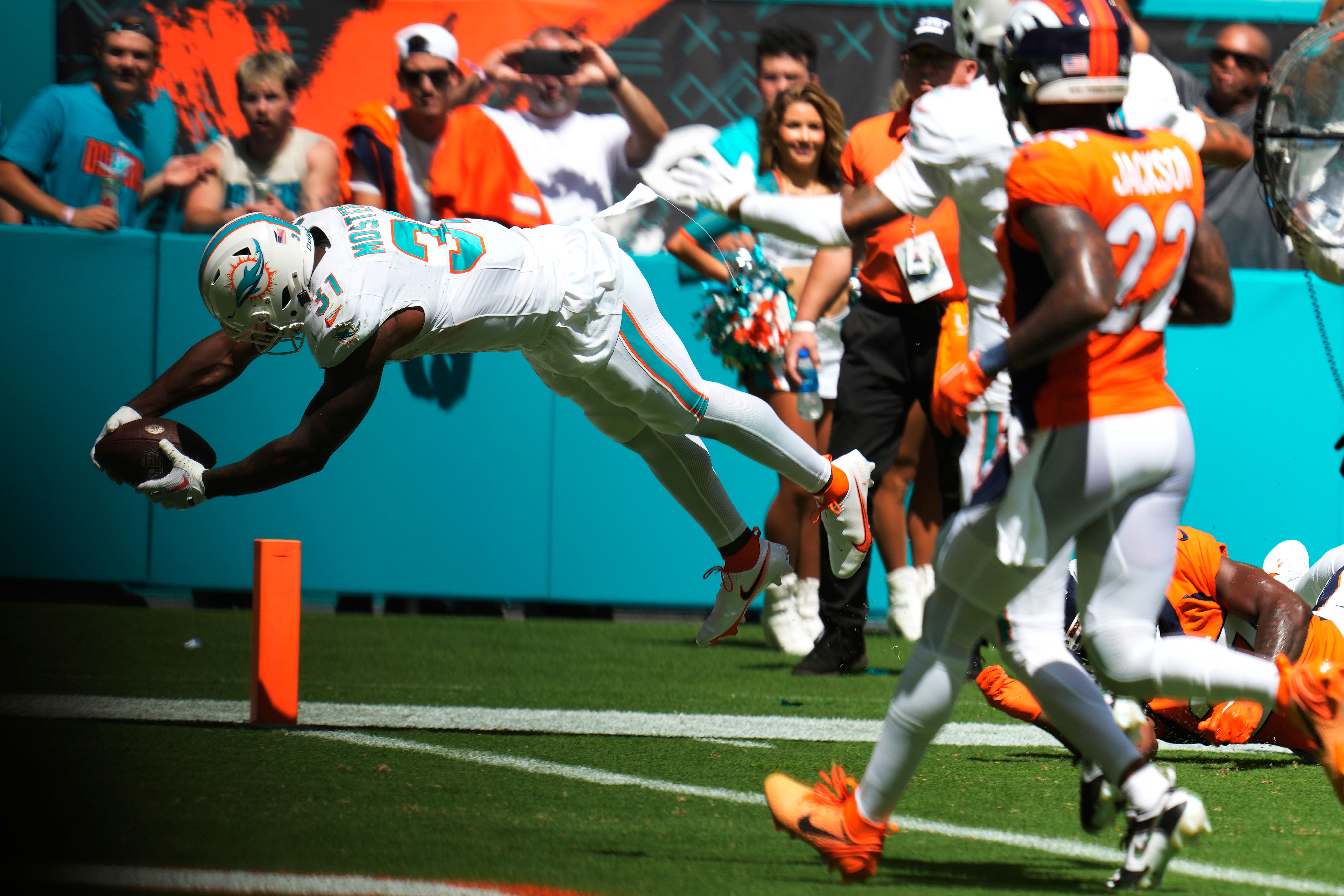 Miami Dolphins turn down record bid in rout of hapless Denver