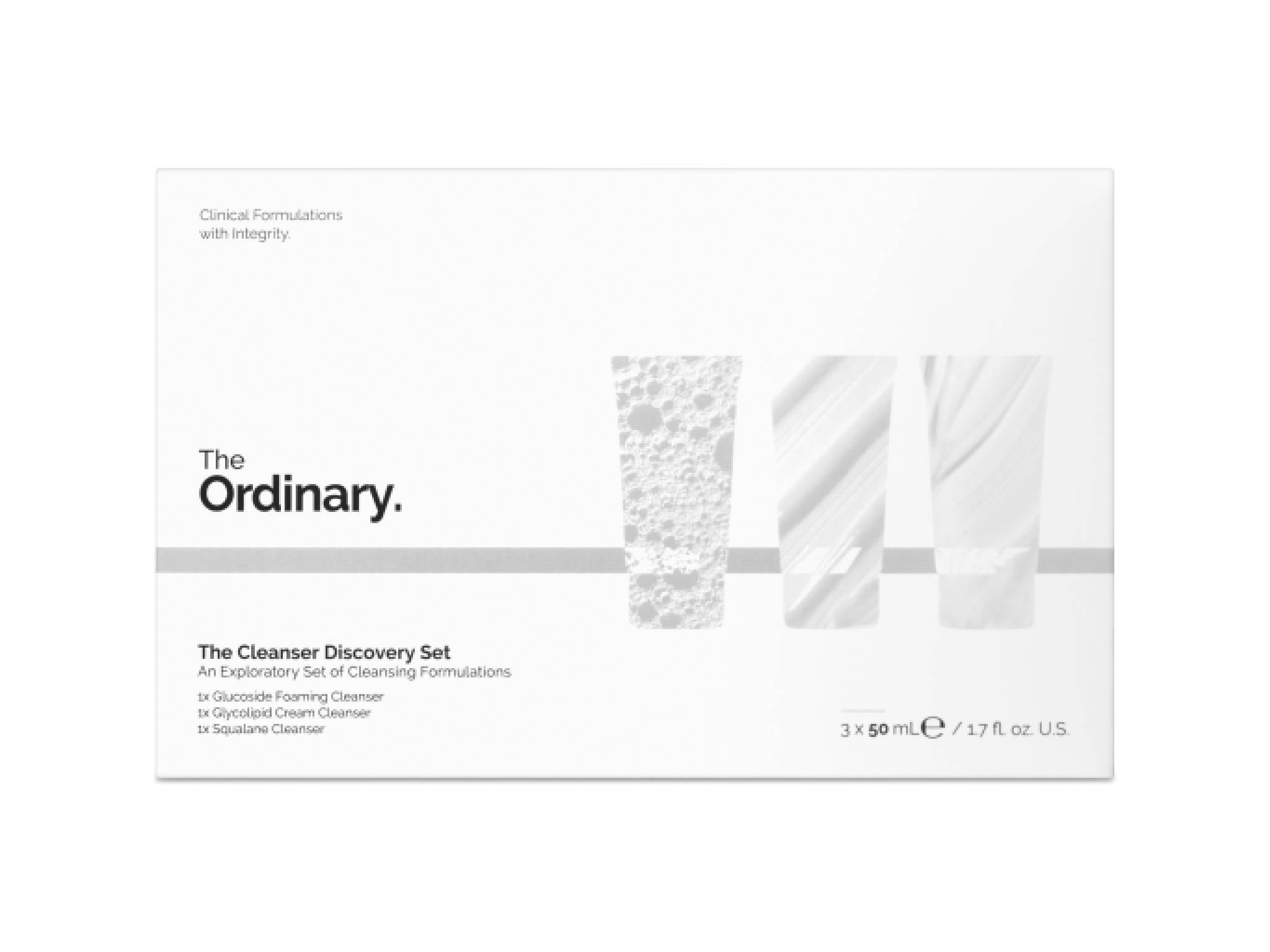 The Ordinary cleanser discovery set
