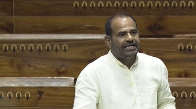 <p>Bharatiya Janata Party lawmaker Ramesh Bidhuri in Lok Sabha</p>