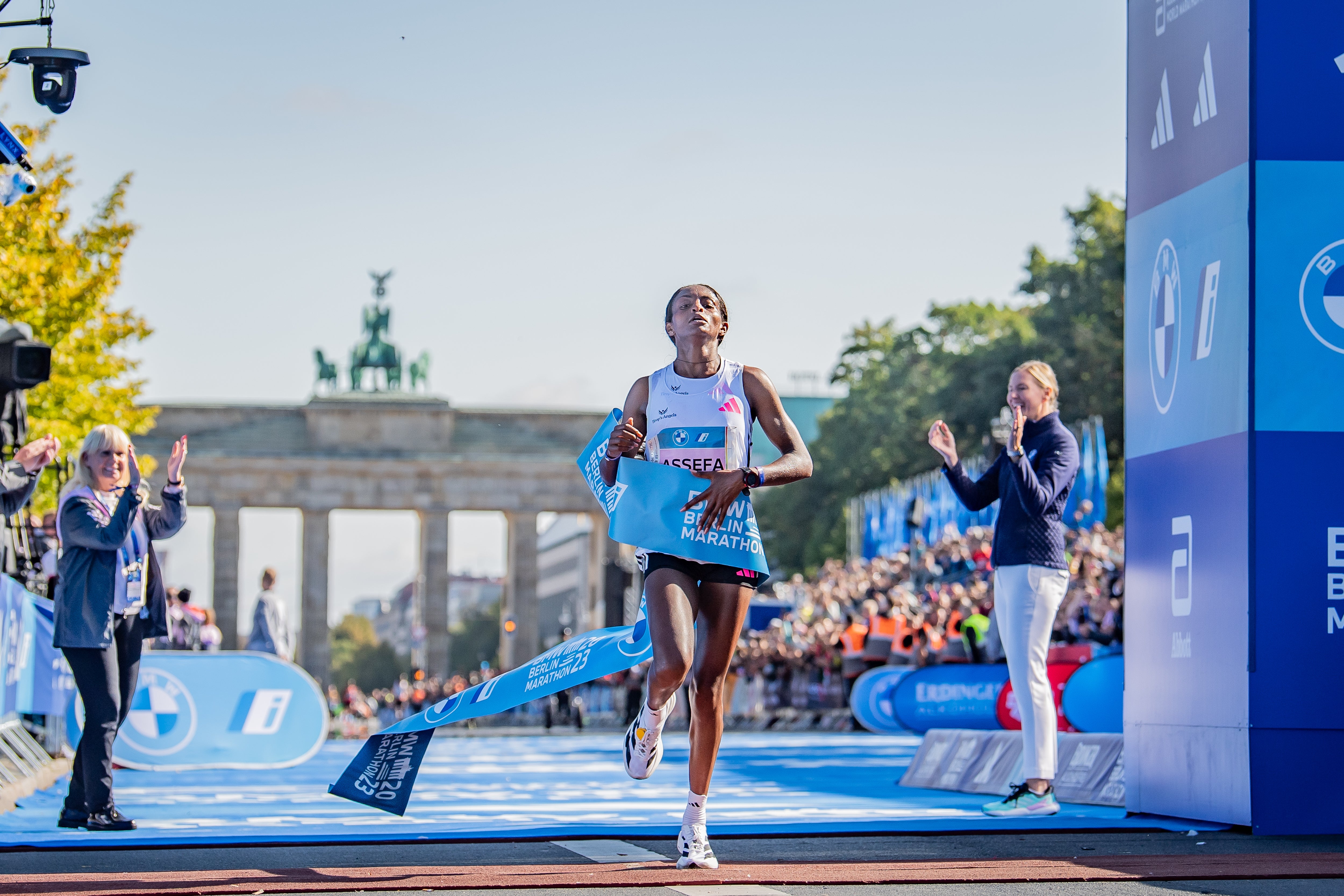 Tigsit Assefa smashed the women’s marathon record in Berlin